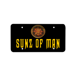 Sunz Of Man 12" x 6" Aluminum Automotive License Plate & Frame Set