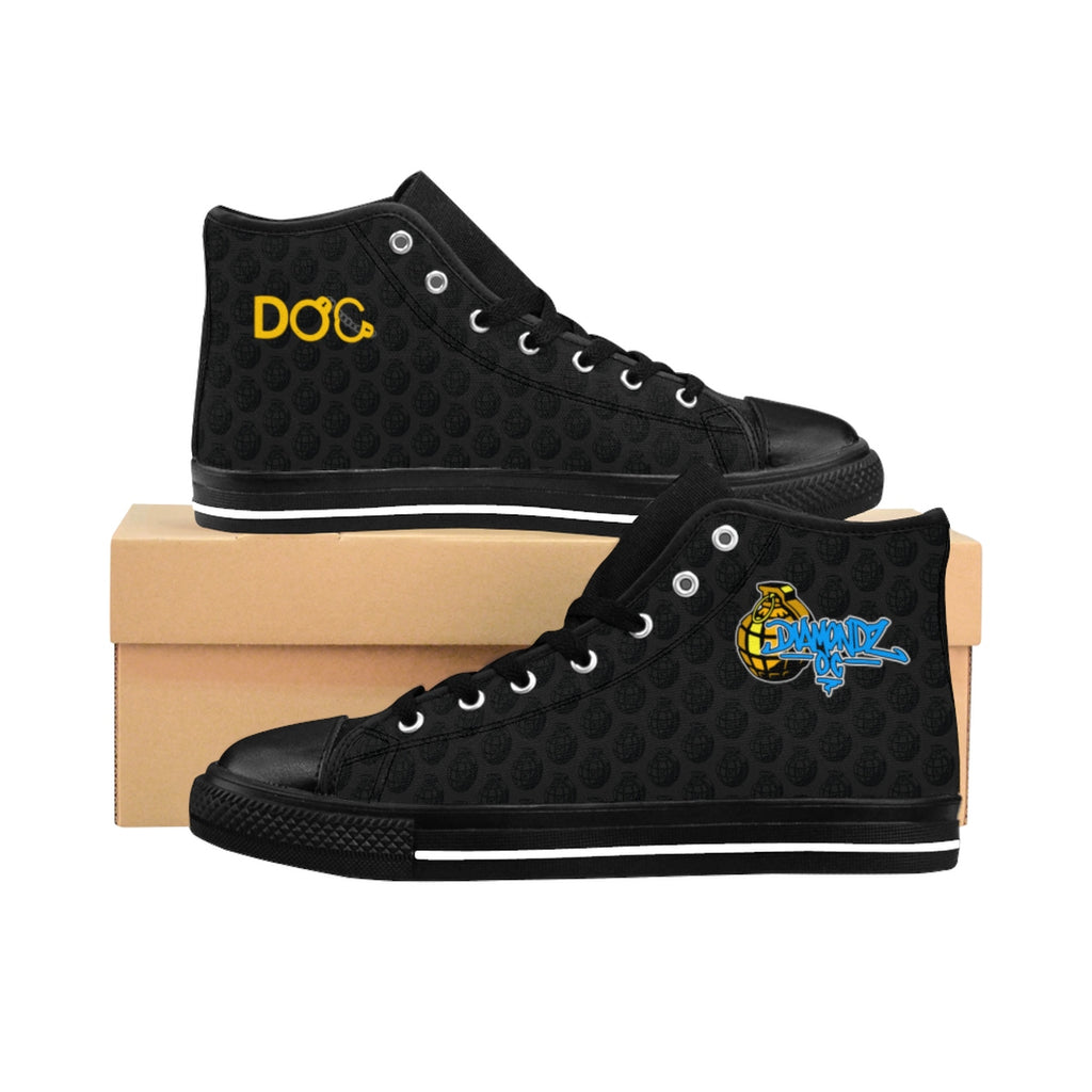 DiamondzOC Urban Grenade Logo Designer Shoes Men's High-top Sneakers D.O.C.