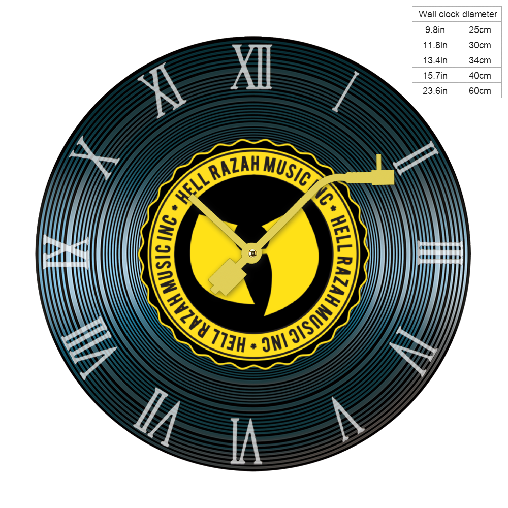 HRMI Vinyl Record Turntable Wall Clock
