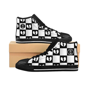 Checkered Renaissance Apparel Designer Men's High-top Sneakers