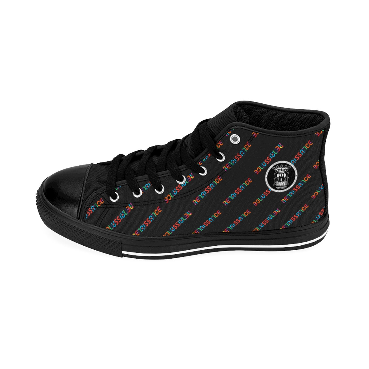 Renaissance Apparel Colored Pattern High-top Sneakers