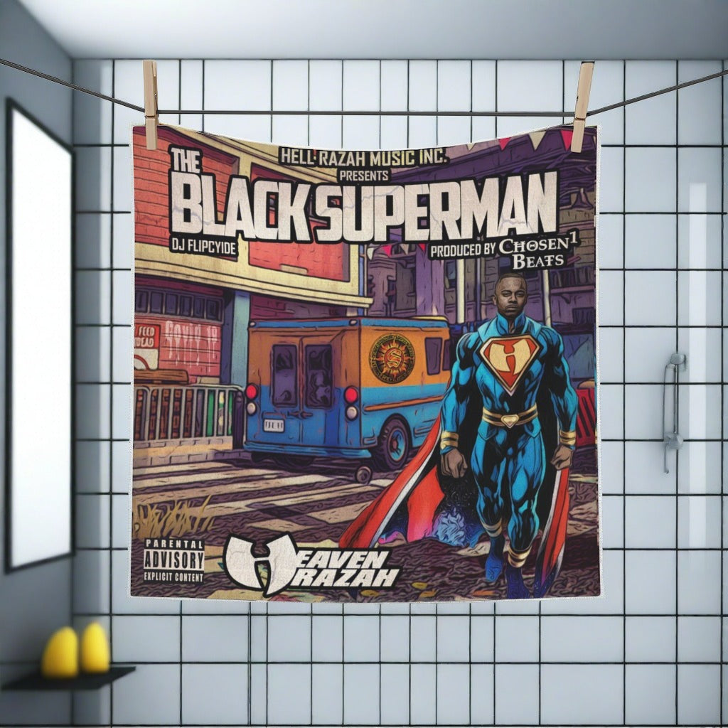 The Black Superman Limited Edition Face Towel