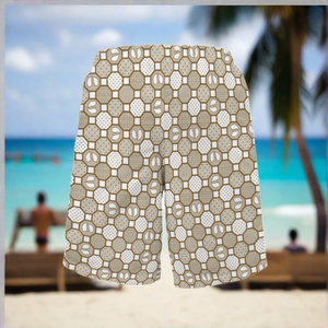 Renaissance Cream Men's Quick Dry Swim Trunks Beach Shorts