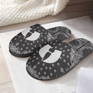 Black Bandana HRMI Cotton Slippers