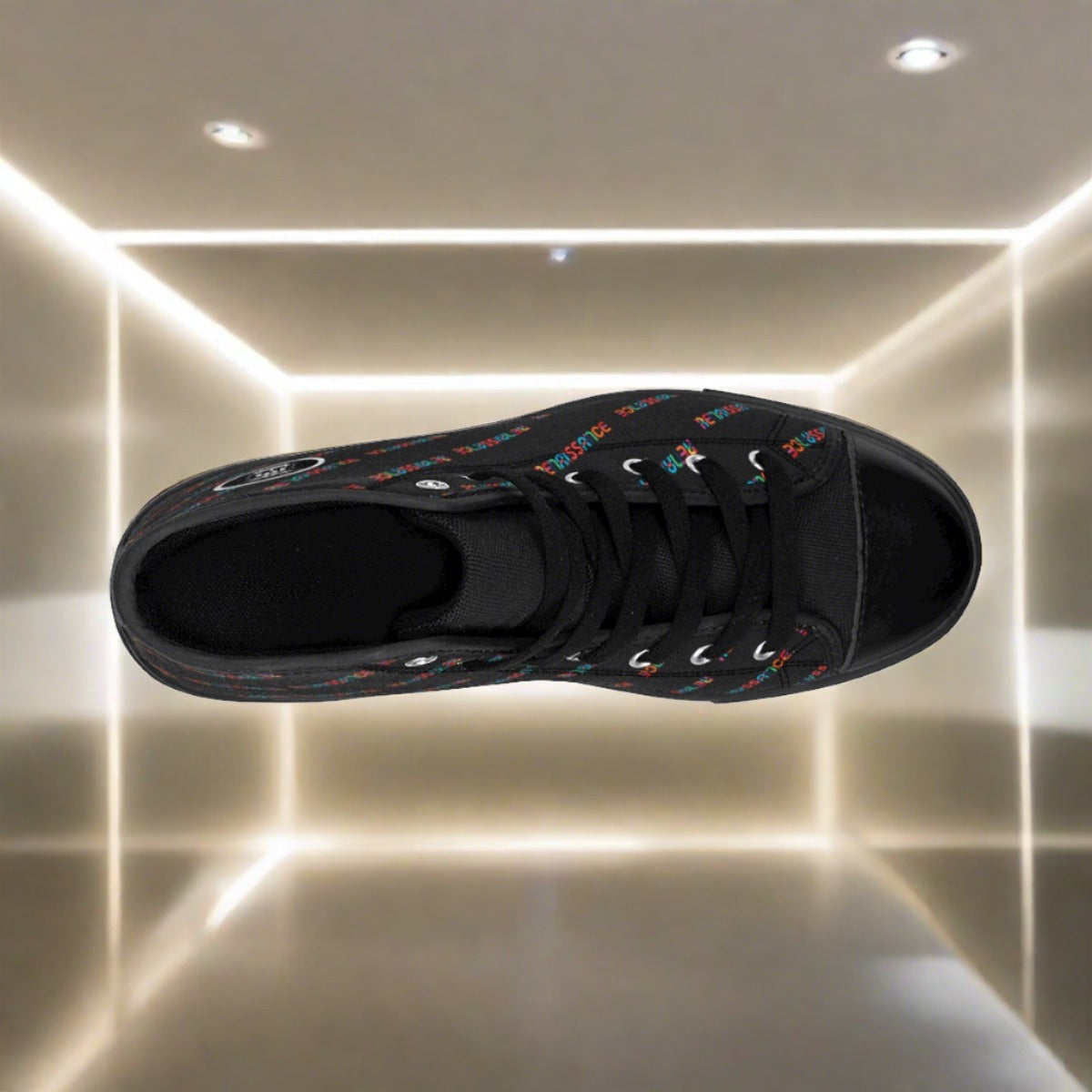Renaissance Apparel Colored Pattern High-top Sneakers