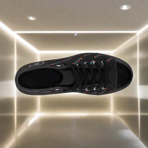 Renaissance Apparel Colored Pattern High-top Sneakers