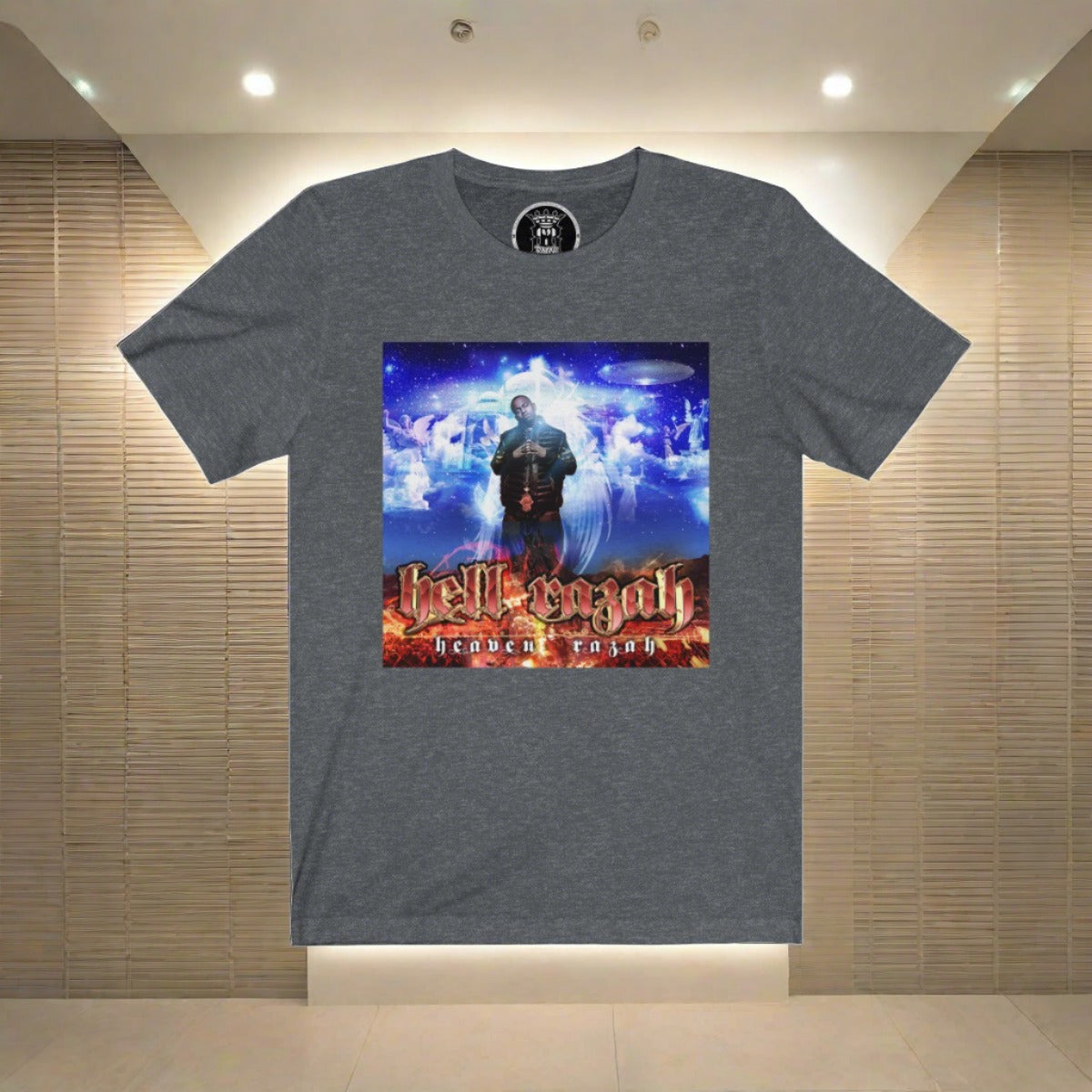 HellRazah Music Inc. - HeavenRazah Album Cover Art Unisex Jersey Short Sleeve Tee