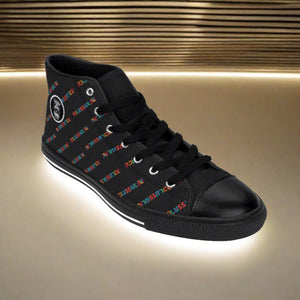 Renaissance Apparel Colored Pattern High-top Sneakers