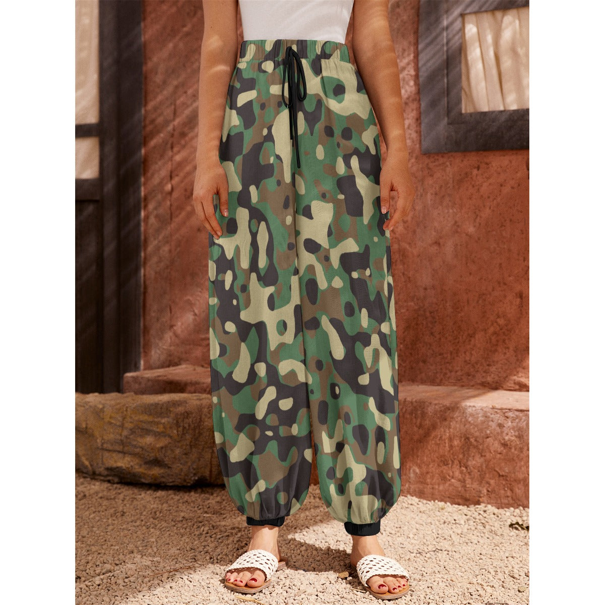 Woodland Camo Women's Carrot Pants