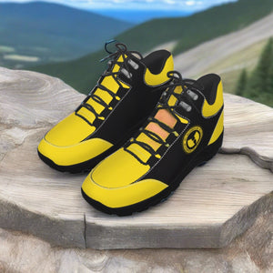 HRMI Hell Razah Black Yellow Scroll Men's Hiking Shoes