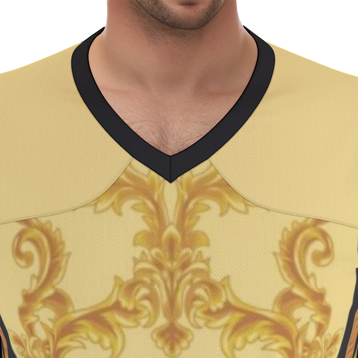 Gold Leaf HRMI Music Football  Jersey