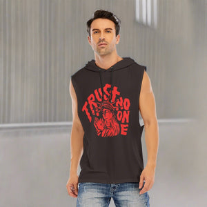Trust No One Sleeveless Vest Pullover Hoodie
