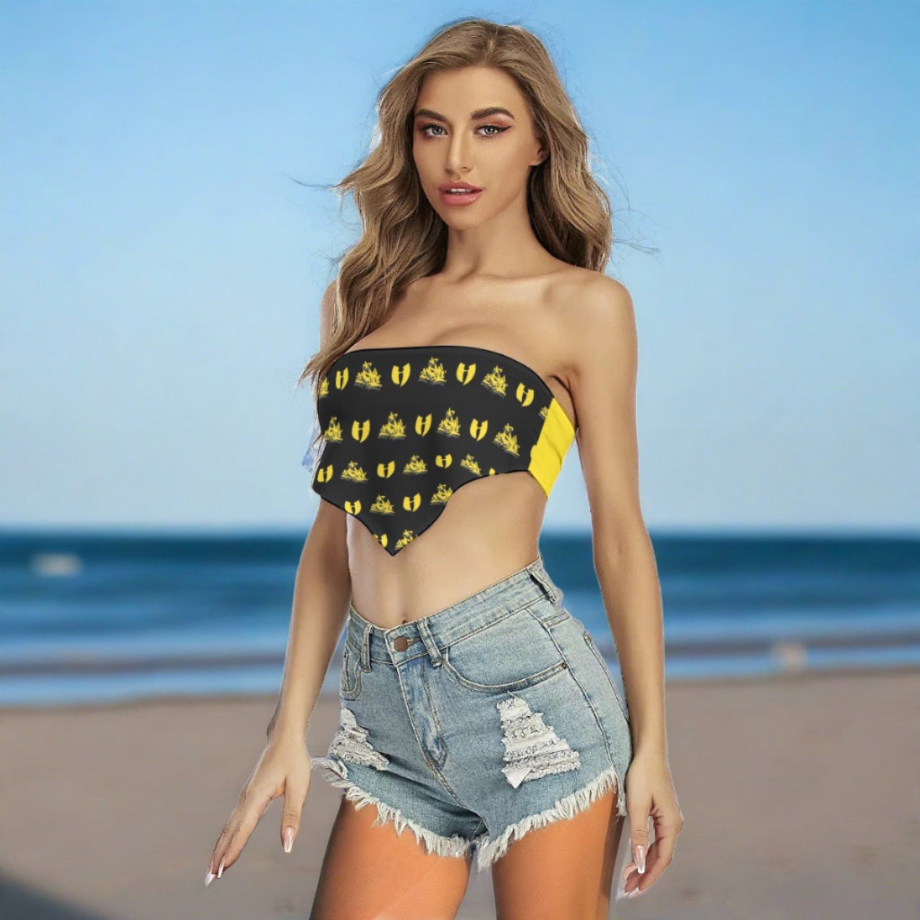 Golden HRMI Women's Triangle Tube Top