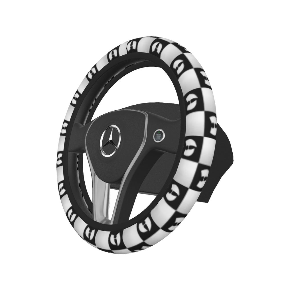 HellRazah Chessboard Steering Wheel Cover