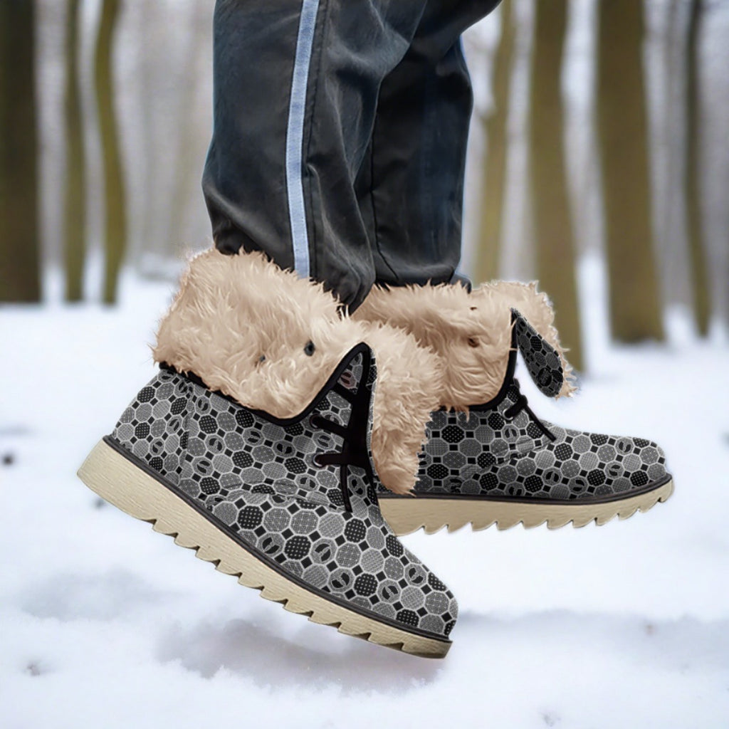 Renaissance Charcoal Men's Plush Boots