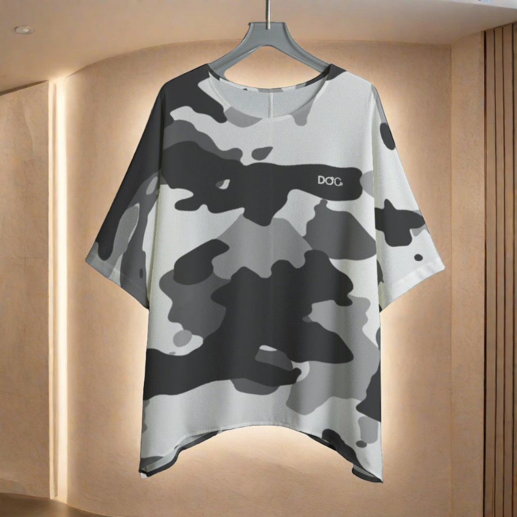 D.O.C. Snow Camo Women's Bat Sleeve Shirt
