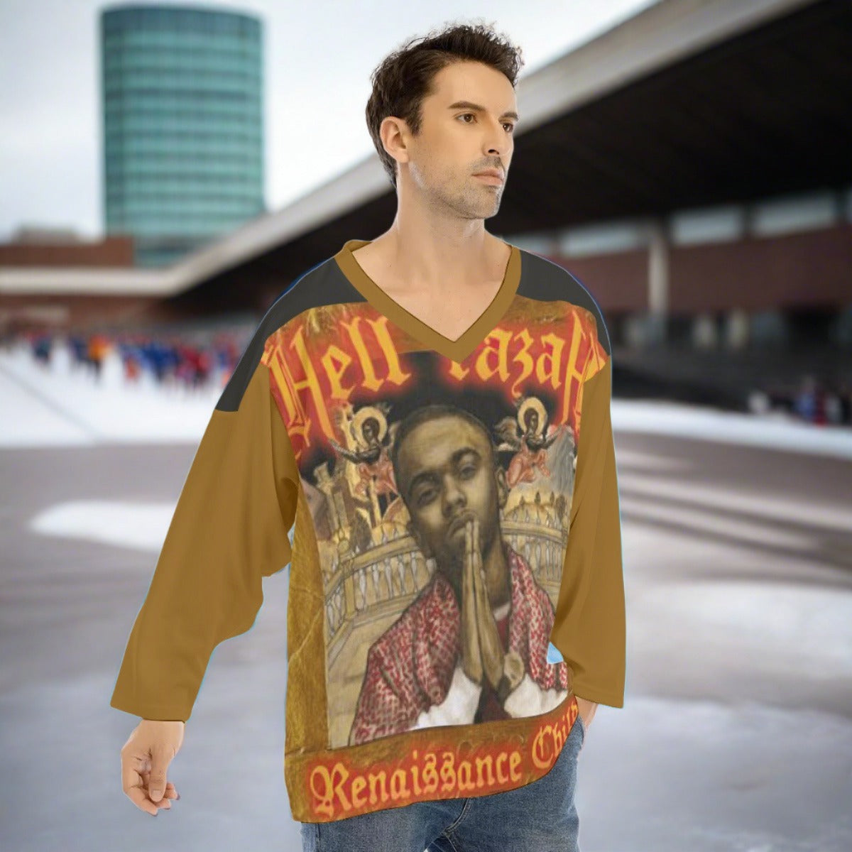 Renaissance Child Men's V-neck Ice Hockey Jersey