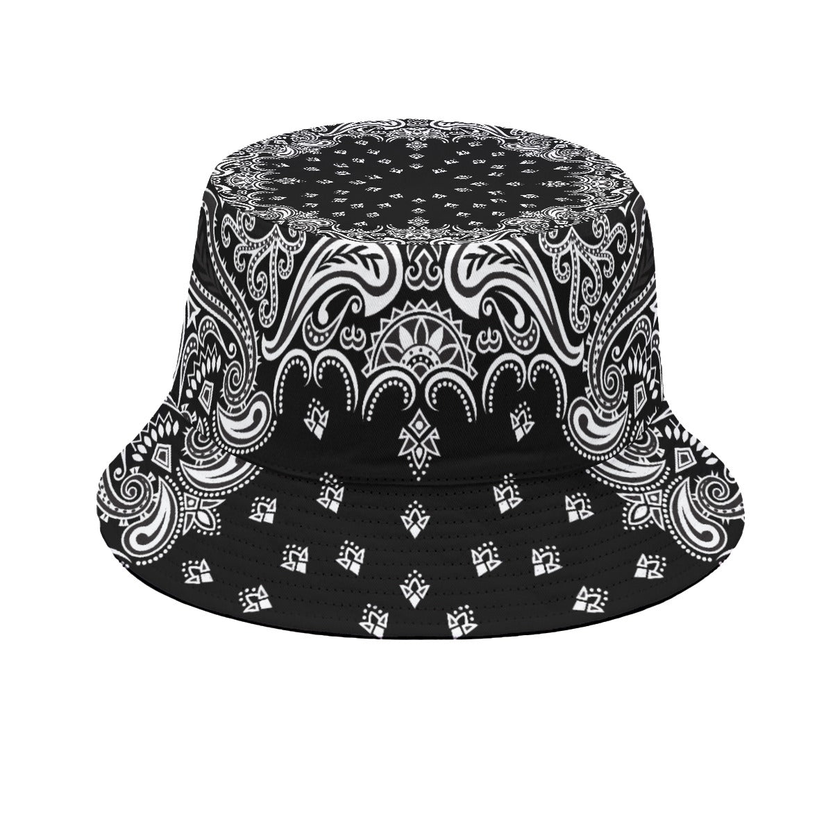 Renaissance Black Bandana Bucket - Fisherman Hat