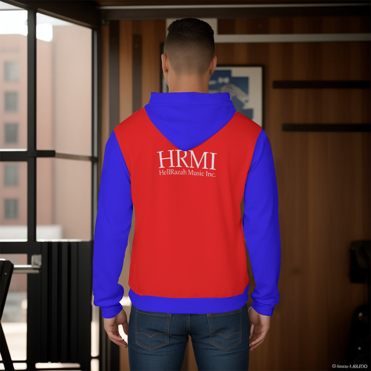 HRMI Hell Razah Black Superman Men's Pullover Hoodie