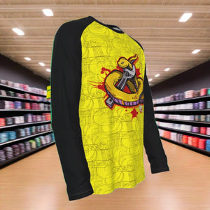 Snakes Get Wrenched Long Sleeve Cotton Tee With Raglan Sleeve