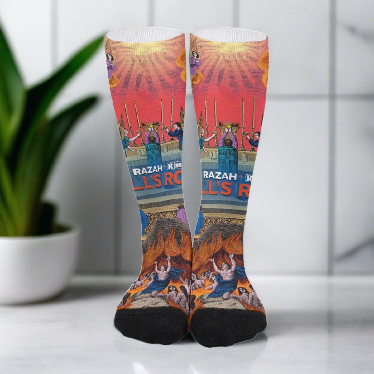 Hells Road Unisex Long Socks