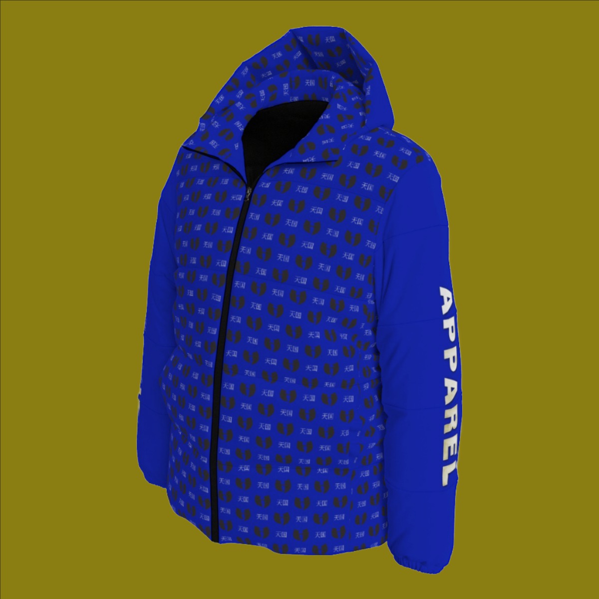 Renaissance Blue Razah Unisex Padded Jacket