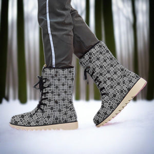 Renaissance Charcoal Men's Plush Boots