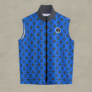 HRMI Blue Stand-up Collar Vest