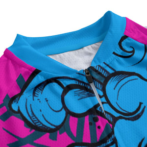 Pink Hydra Women's Raglan Cycling Jersey