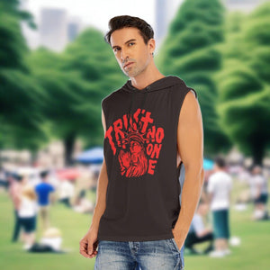 Trust No One Sleeveless Vest Pullover Hoodie