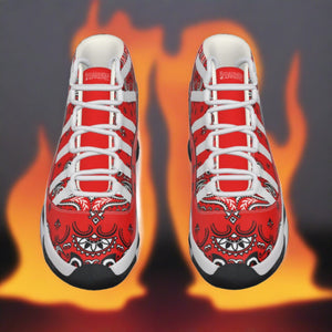 Renaissance Red Bandana High Top Basketball Sneakers