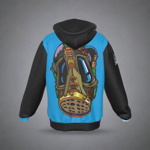 Gassed Up Thick Zipper Hoodie With detachable hoods