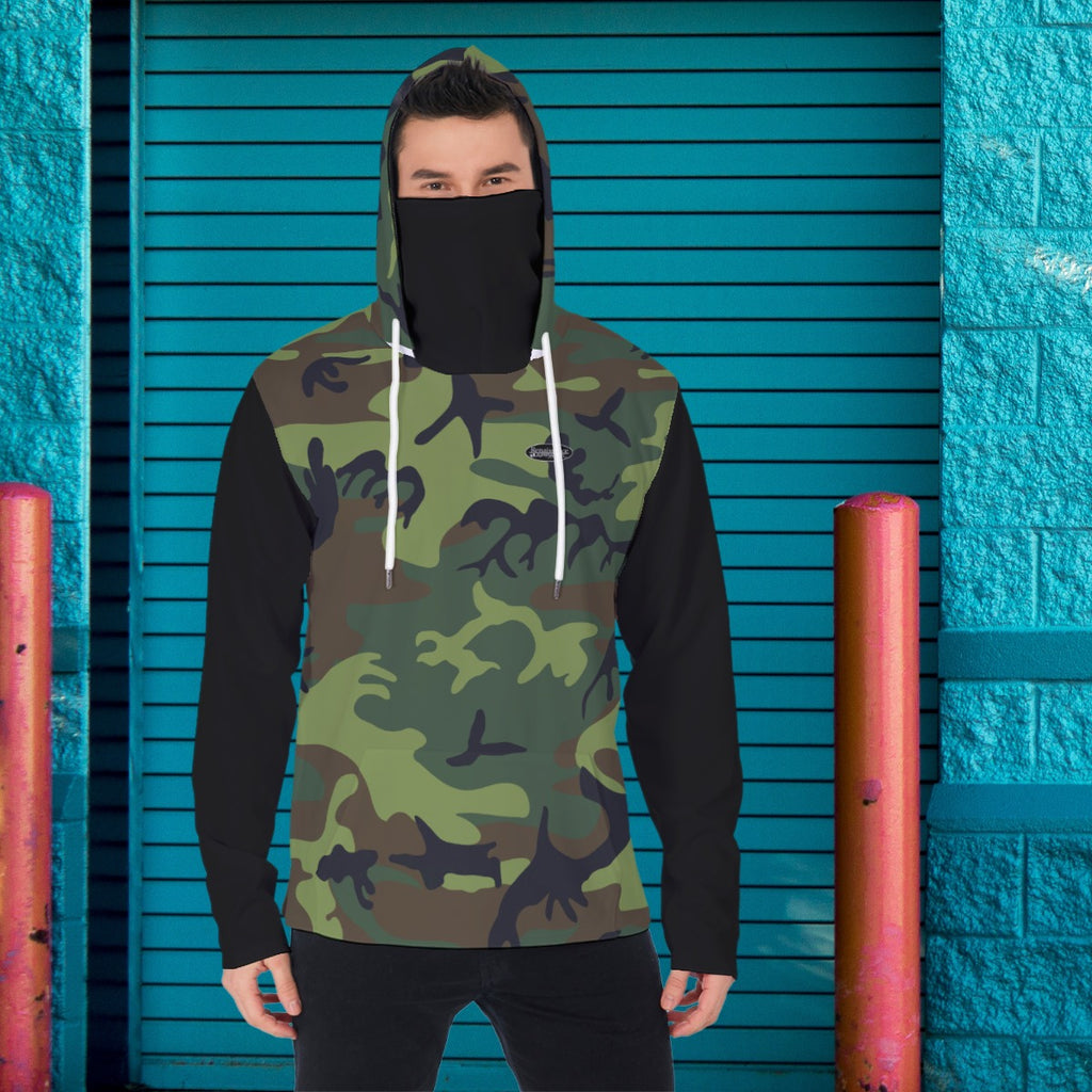 Renaissance Camo Men's Pullover Hoodie With Mask