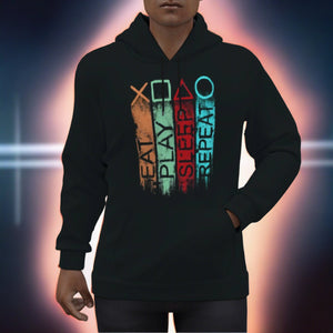 Eat Play Sleep Repeat GAMER Pullover Hoodie