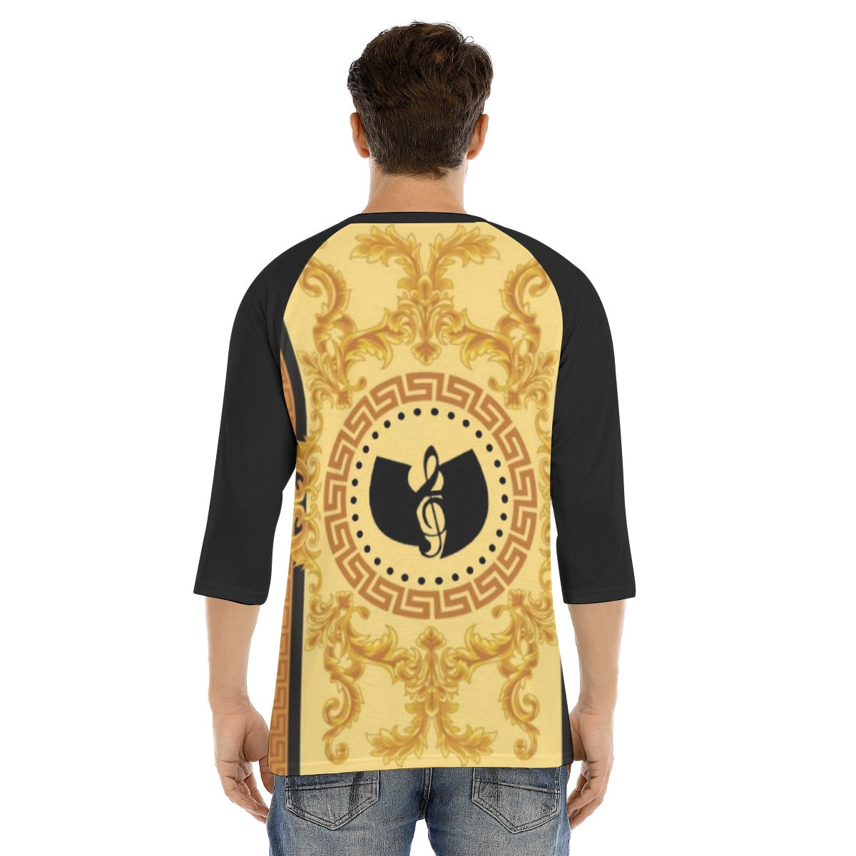 Gold Leaf HRMI Music O-neck Raglan Sleeve T-shirt