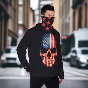 Ameriskull Men's Pullover Hoodie With Mask