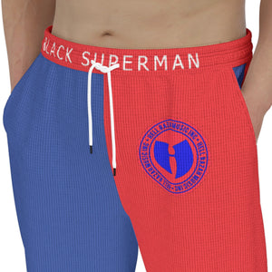 Black Superman Men's Thick Sweatpants