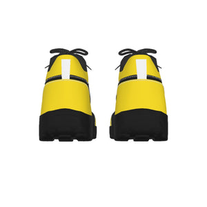 HRMI Black Yellow Scroll Men's Hiking Shoes