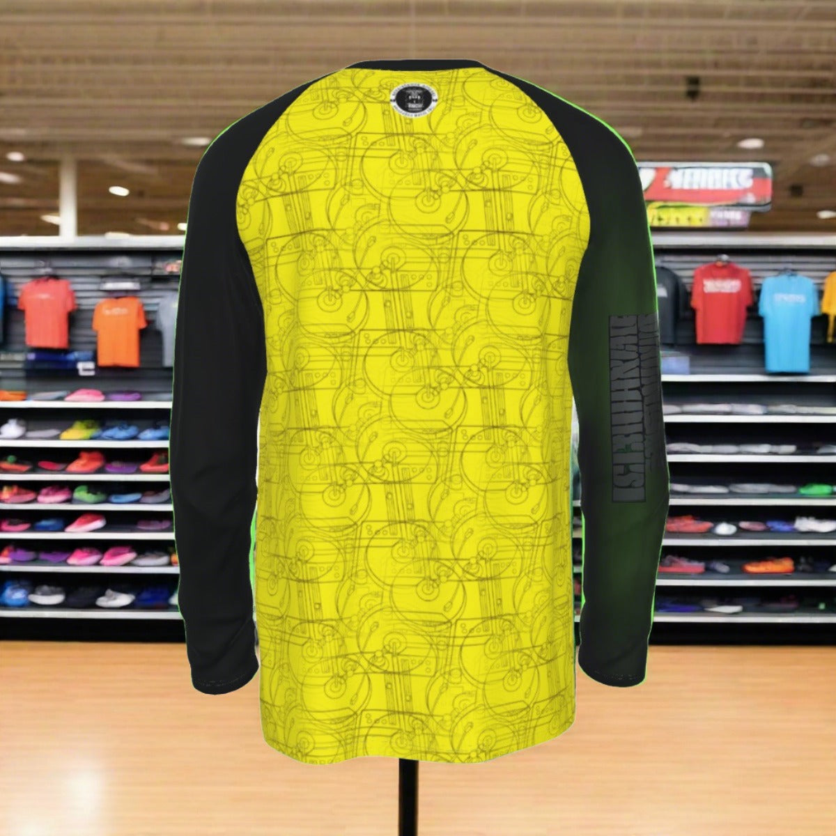 Snakes Get Wrenched Long Sleeve Cotton Tee With Raglan Sleeve