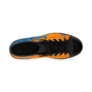 HRMI Orange Hydra Limited Edition Men's High-top Sneakers HellRazah Music Inc. - HeavenRazah