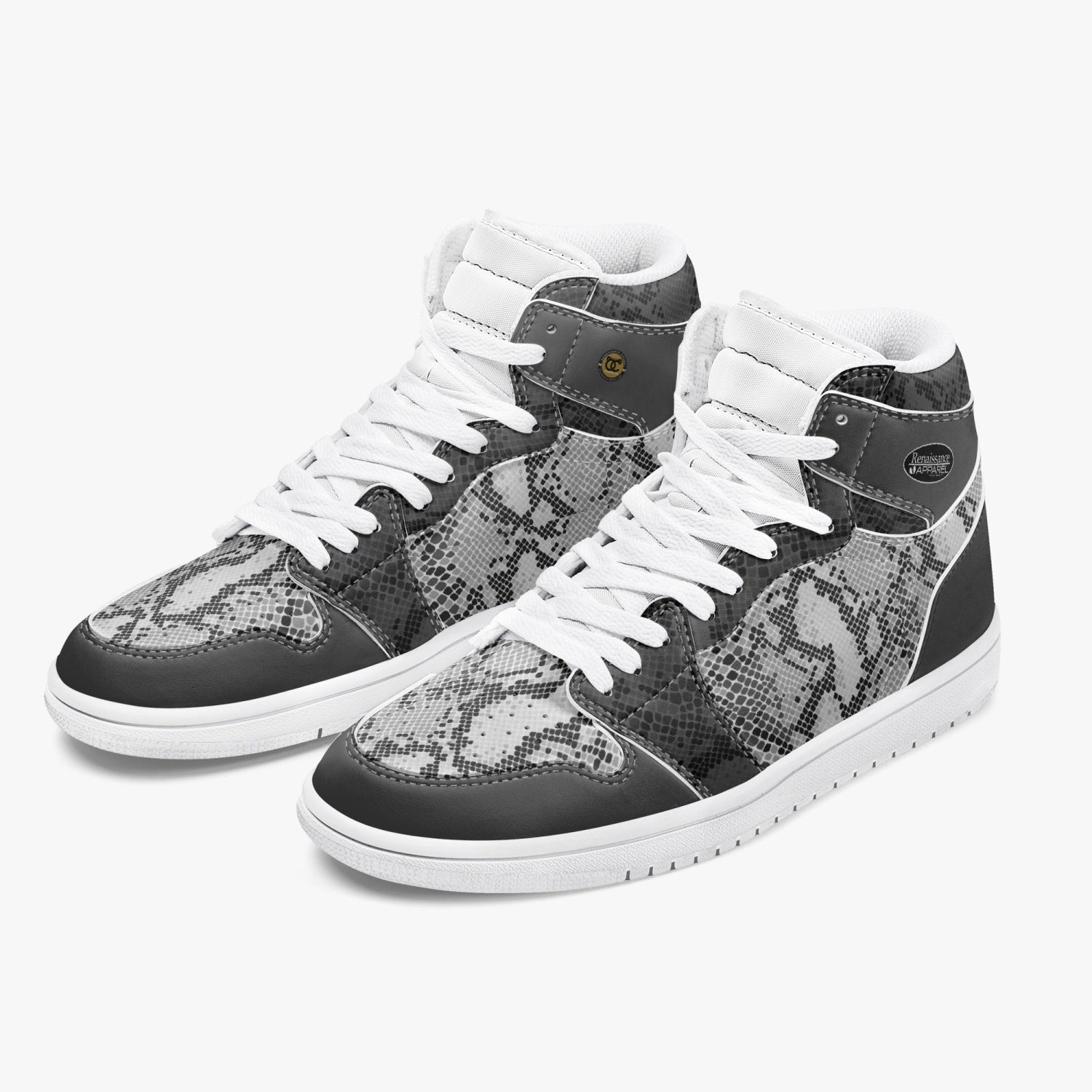 Renaissance Anacondas III High-Top Leather Sneakers - White
