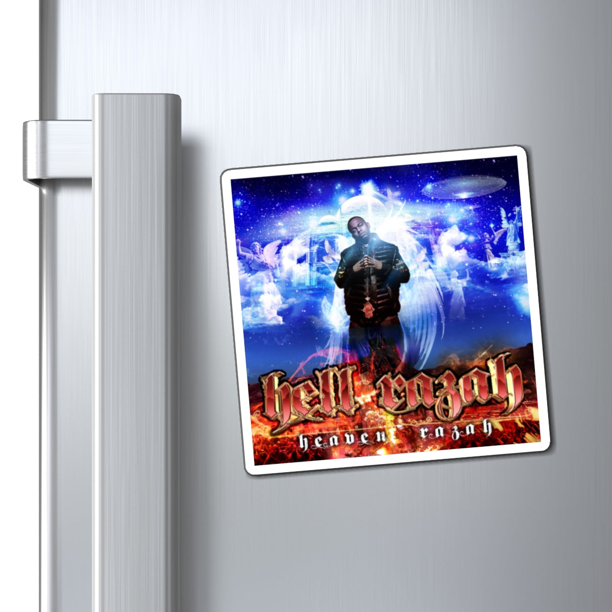 HeavenRazah Cover Art - Official HellRazah Music Inc. Collectible Magnet