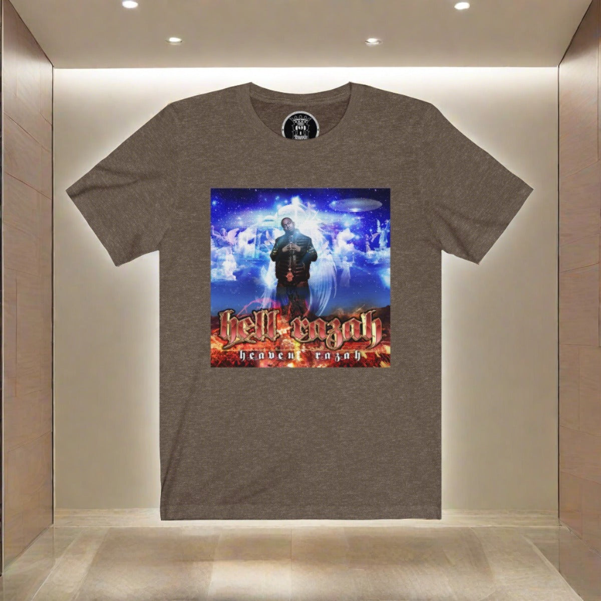 HellRazah Music Inc. - HeavenRazah Album Cover Art Unisex Jersey Short Sleeve Tee