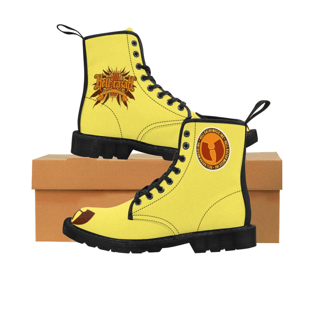 HRMI Hell Razah Music Inc. Throwback DOC Style Men's Canvas Boots HeavenRazah Fresh Footwork
