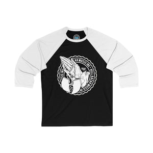 Renaissance Apparel Blessed Unisex 3/4 Sleeve Baseball Tee HeavenRazah - Graphics by iHustle365