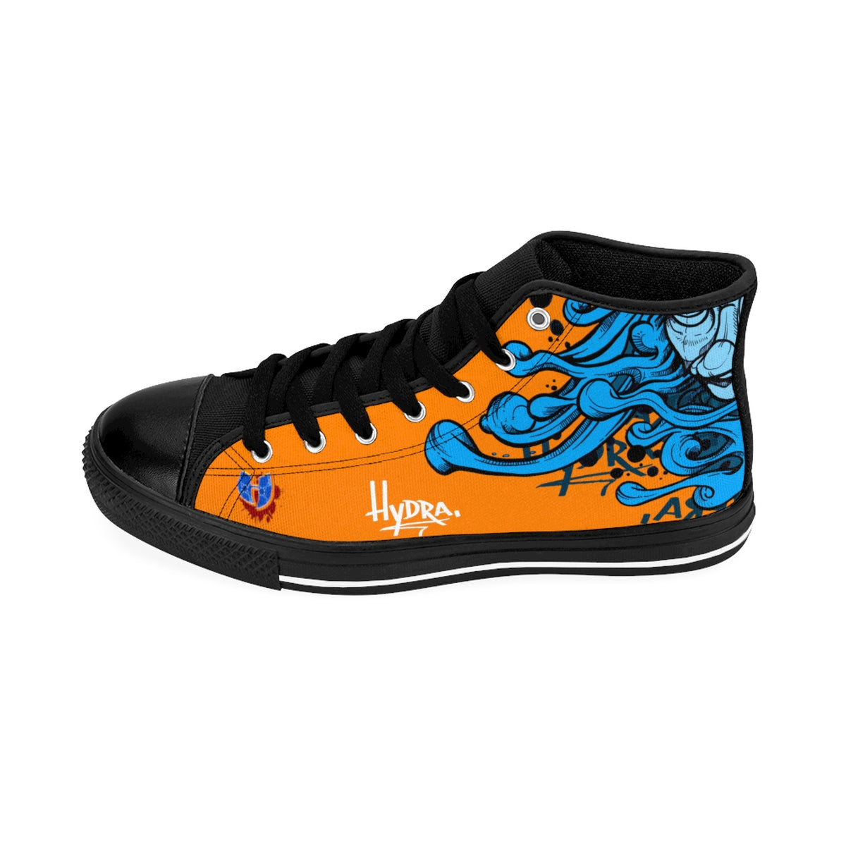 HRMI Orange Hydra Limited Edition Men's High-top Sneakers HellRazah Music Inc. - HeavenRazah