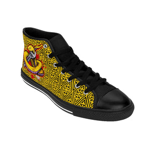 Official Hell Razah Music Inc Snakes Get Wrenched Designer Shoes Men's High-Top Sneakers Heaven Razah Graphics by iHustle365_