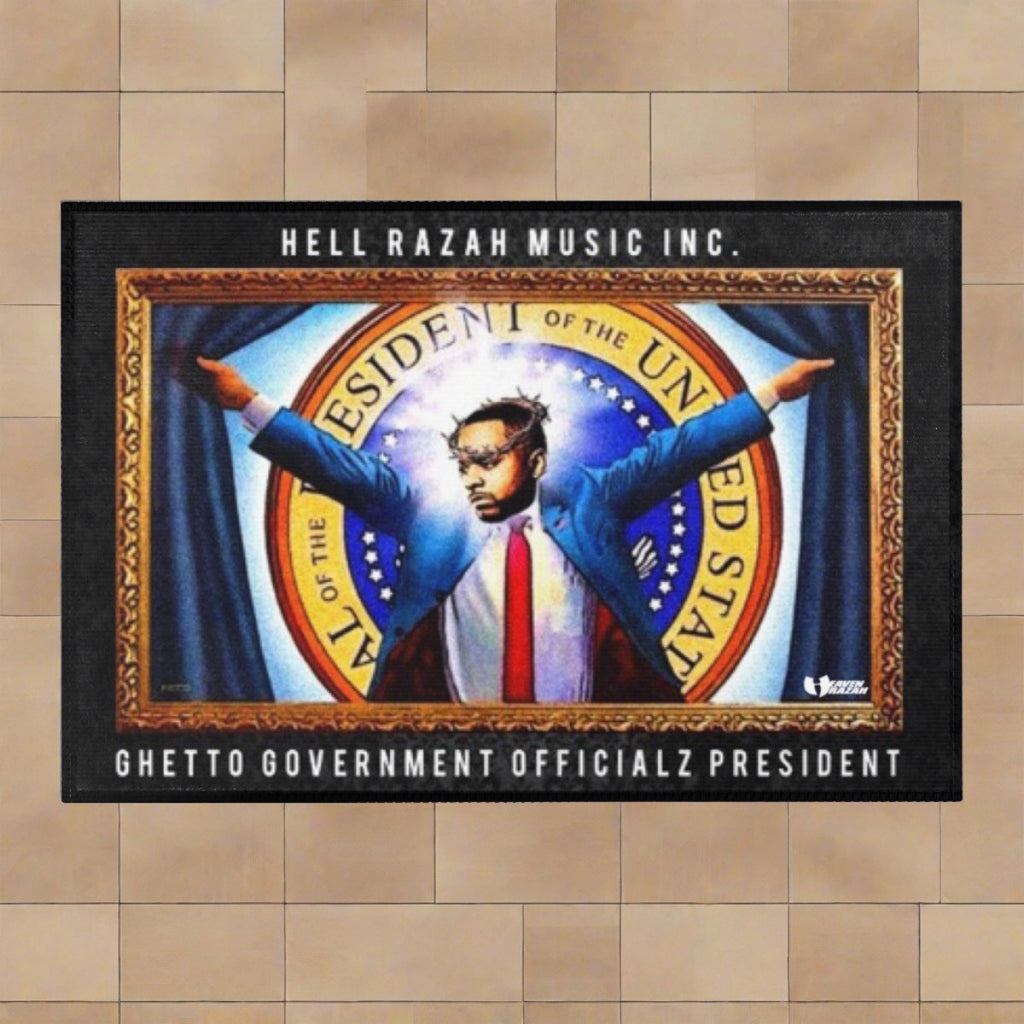 Hell Razah Music Inc. Ghetto Gov't Officialz President Collectible Area Rug