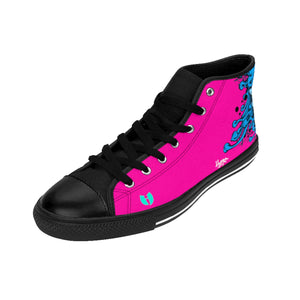 HRMI Pink Hydra Limited Edition Women's High-top Sneakers Official HellRazah Music Inc. - HeavenRazah