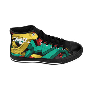 DiamondzOC Graffiti Arrows Designer Urban Men's High-top Sneakers